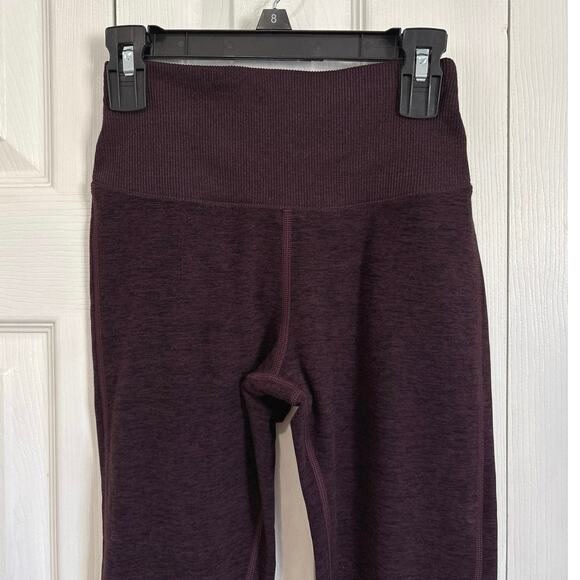 Alo Alosoft Black Plum Heather Butter Soft Lounge Legging Size XXS - Picture 5 of 10